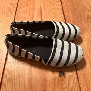 Primark Black and White Striped Espadrilles